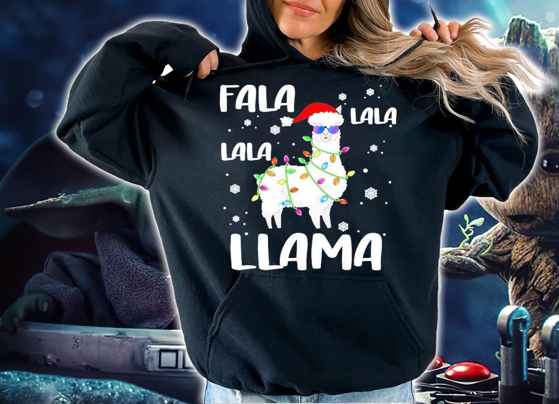 Fa La La Llama Christmas Lights Shirt t-shirt hoodie