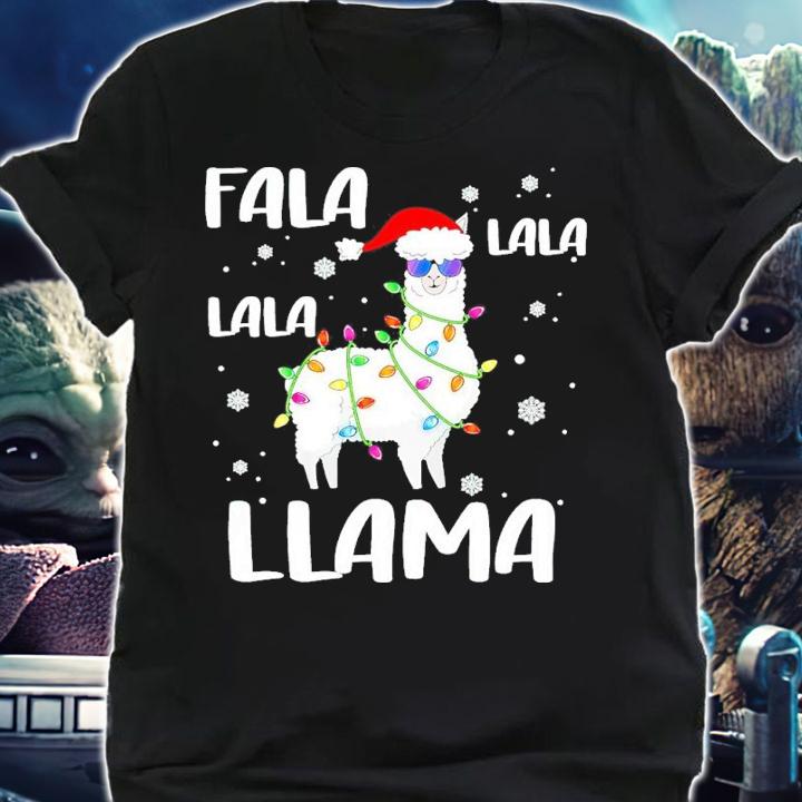 Fa La La Llama Christmas Lights Shirt t-shirt shirt