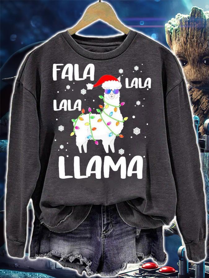 Fa La La Llama Christmas Lights Shirt t-shirt sweatshirt