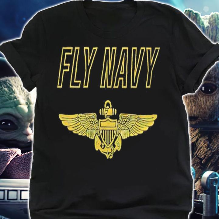 Fly Navy logo T-shirt t-shirt shirt