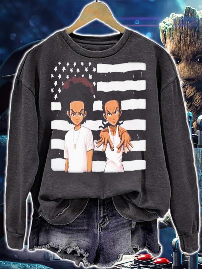 Hiphop Culture American flag shirt t-shirt