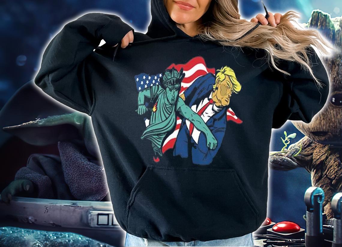 Nasty Woman vs Trump USA Flag T-Shirt t-shirt hoodie