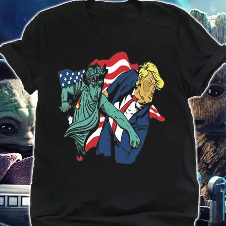 Nasty Woman vs Trump USA Flag T-Shirt t-shirt shirt