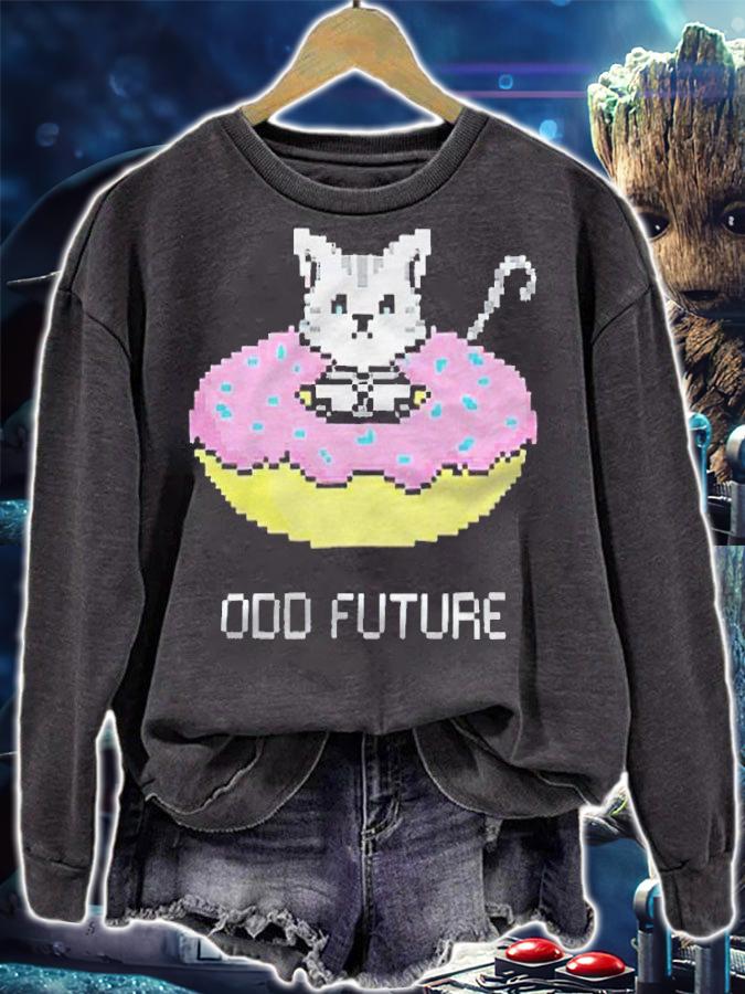 Odd Future 8 Bit Donut Cat T-shirt t-shirt sweatshirt