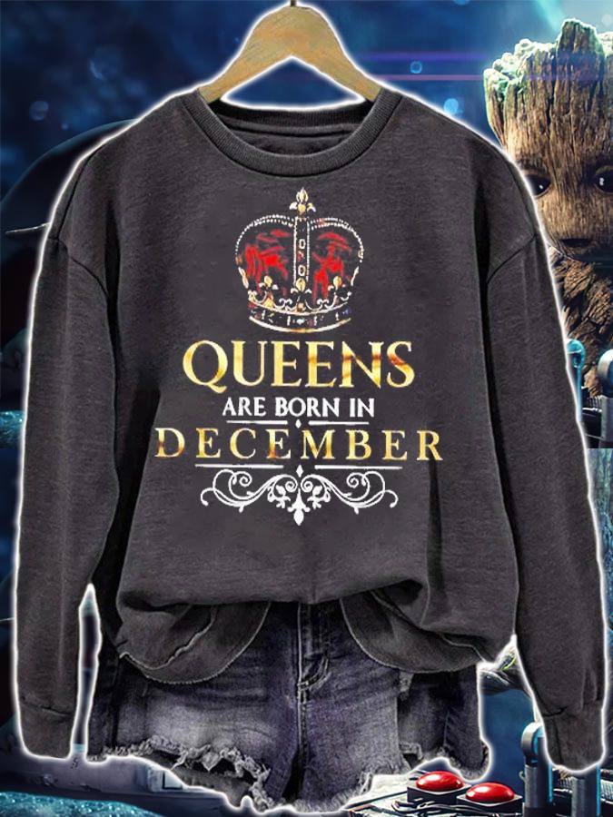 Queens Are Born In December Shirt t-shirt sweatshirt