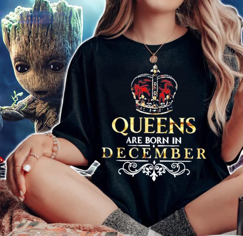 Queens Are Born In December Shirt t-shirt woman shirt