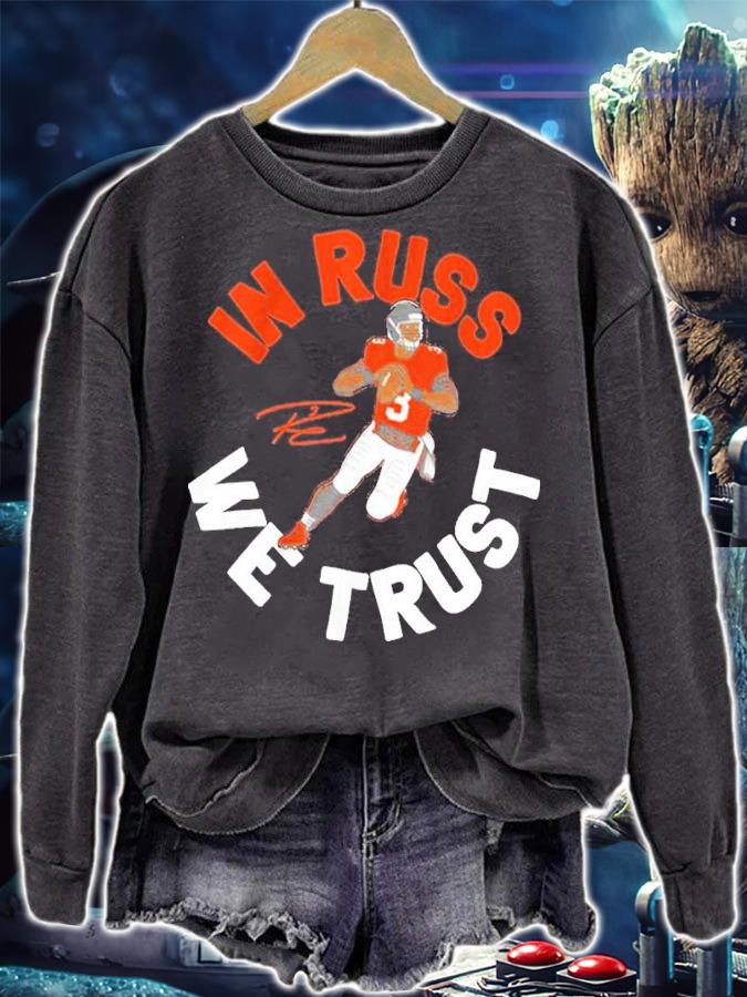 Russell Wilson In Russ We Trust Signatures Shirt t-shirt sweatshirt