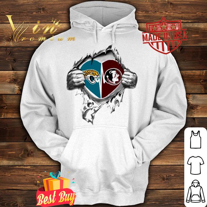 Blood Inside Me Jacksonville Jaguars And Florida State Seminoles t-shirt
