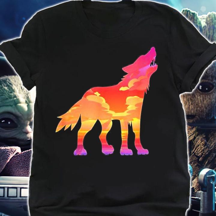 Forest Sunset Wolf T-Shirt t-shirt shirt