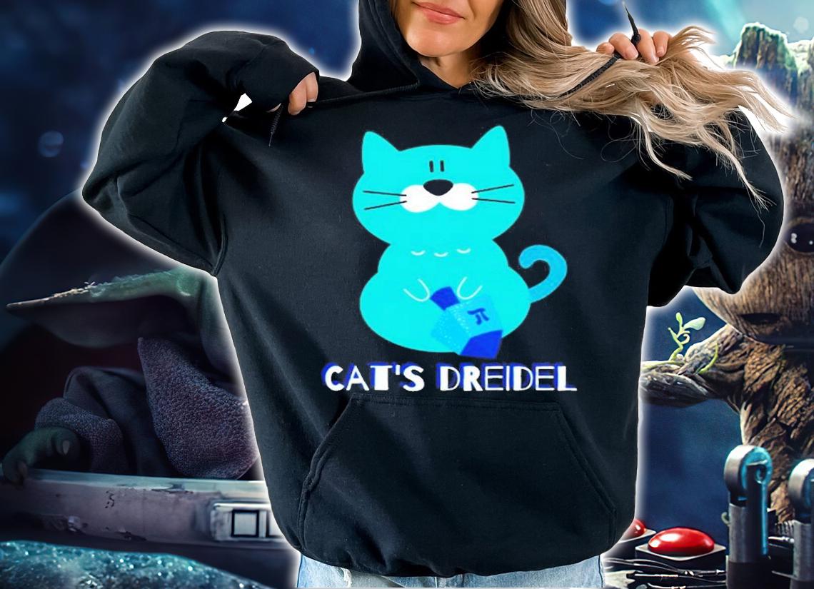 Kids Kids Hanukkah Dreidel Chanukah Cat Shirt t-shirt