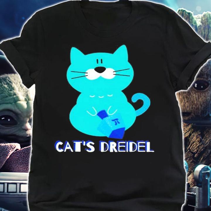 Kids Kids Hanukkah Dreidel Chanukah Cat Shirt t-shirt