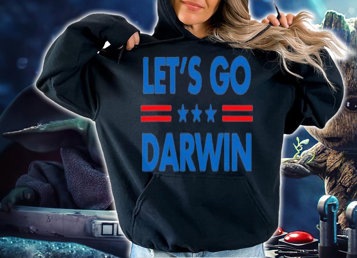 Let's Go Darwin Tee Funny Trendy Sarcastic US Flag Colors Political Design T-Shirt t-shirt