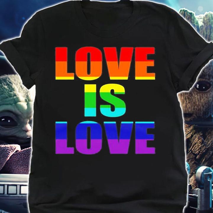 Love Is Love Rainbow LGBTQ T-Shirt t-shirt