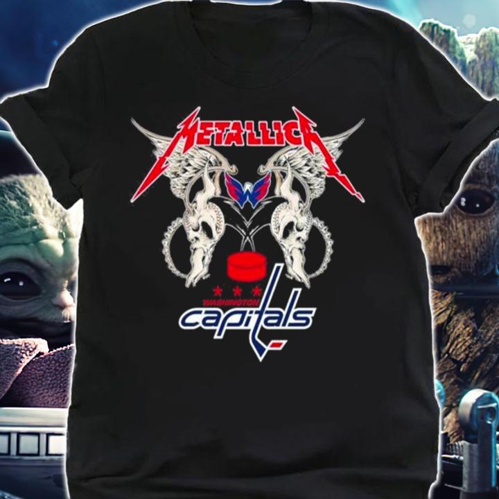 Metallica Wings Washington Capitals Logo t-shirt shirt