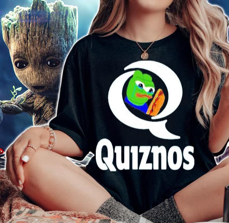 Quiznos Pepe The Frog Logo Shirt t-shirt woman shirt