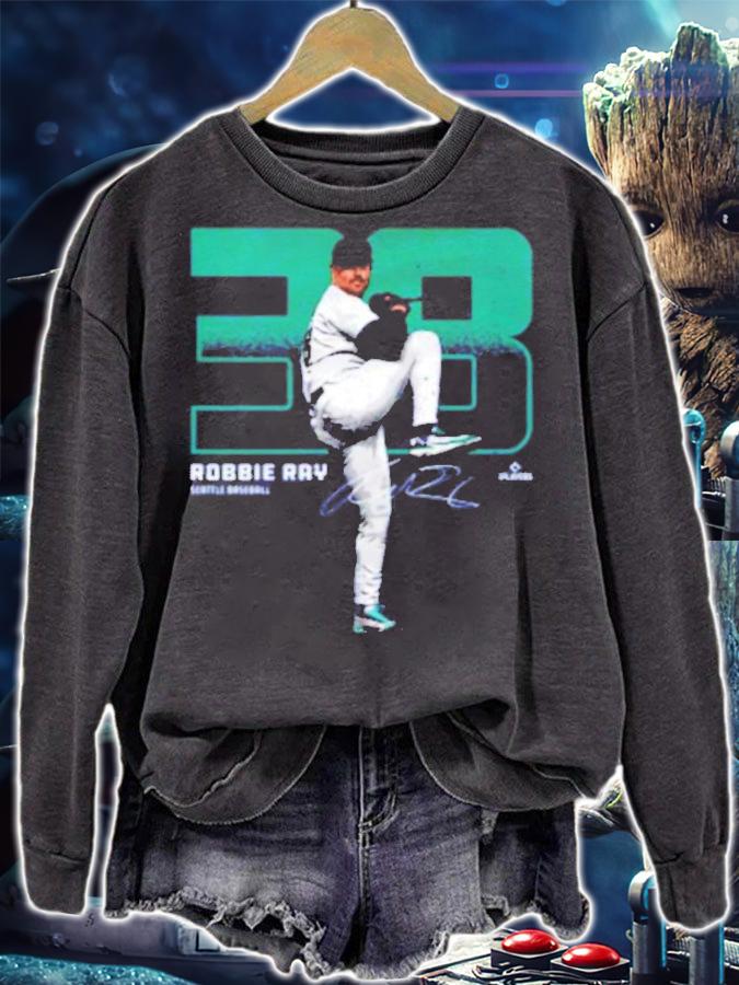 Robbie Ray Seattle Outline Baseball Signatures Shirt t-shirt sweatshirt