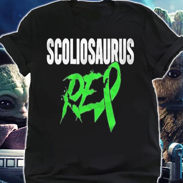 Scoliosis Awareness Saurusrex Scoliosis Warrior Survivor Shirt t-shirt shirt