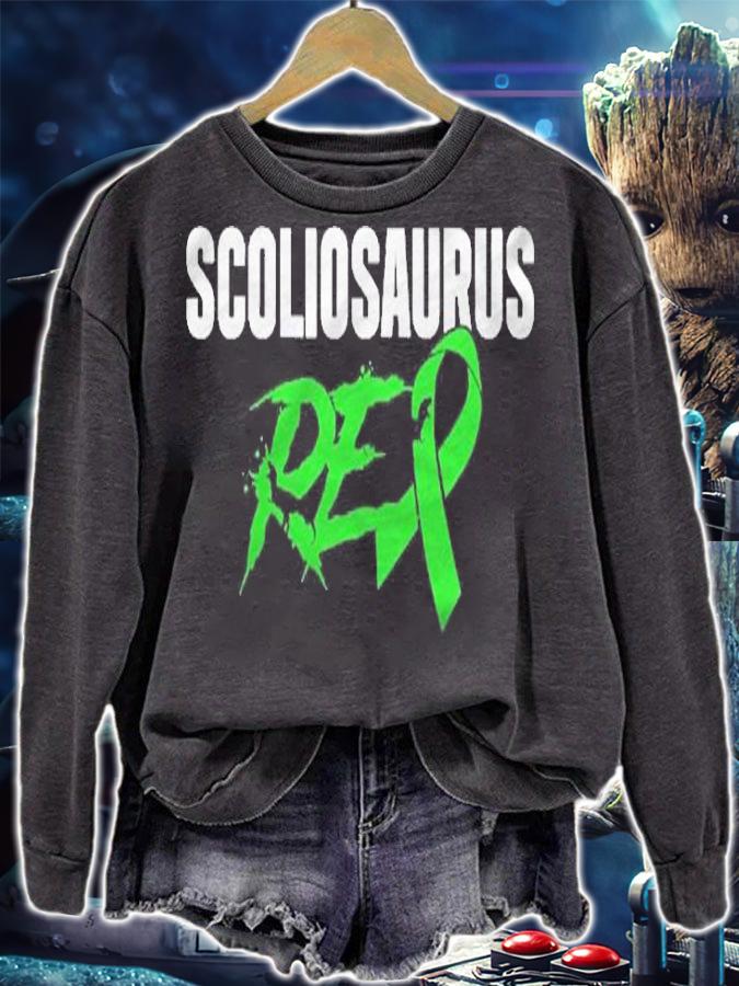 Scoliosis Awareness Saurusrex Scoliosis Warrior Survivor Shirt t-shirt sweatshirt