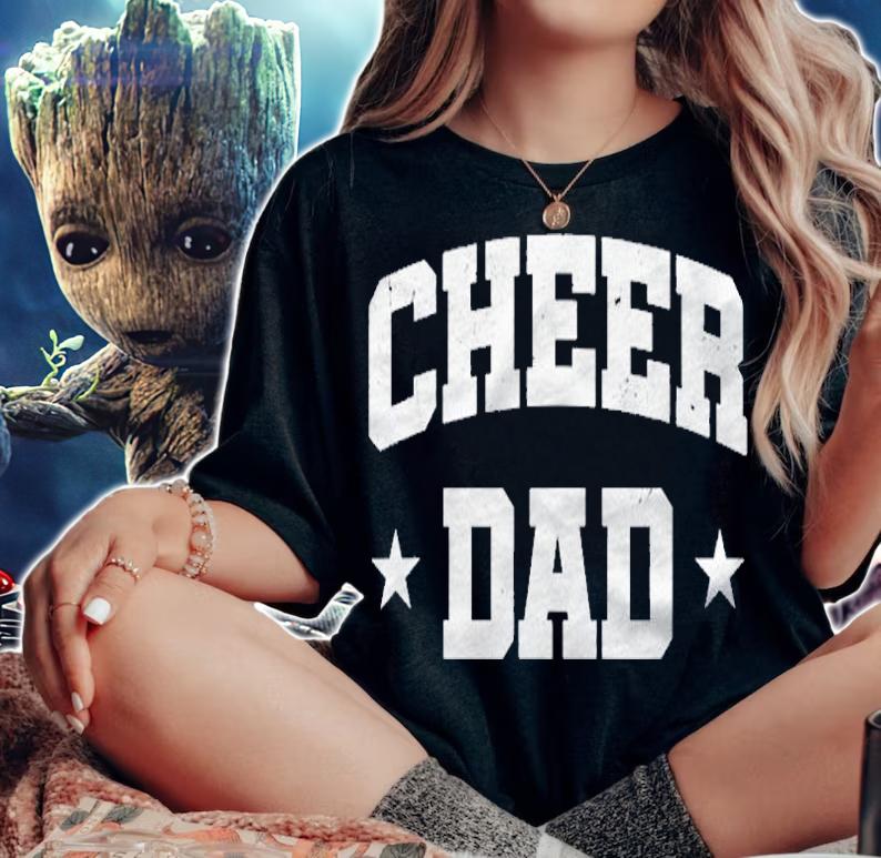 Cheer Dad Funny Cheerleader Shirt Fathers Day Cheerleading shirt