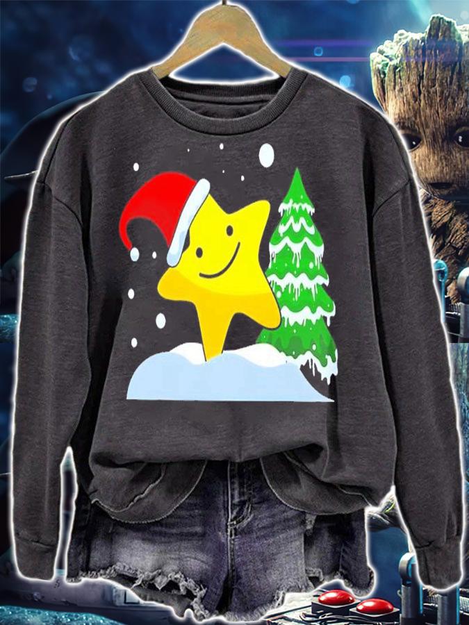 Christmas Star Hat Christmas Tree Shirt sweatshirt