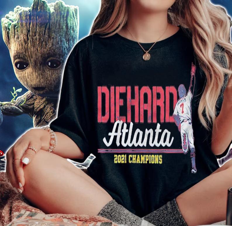 Dansby Swanson Diehard Atlanta 2021 Champions Shirt