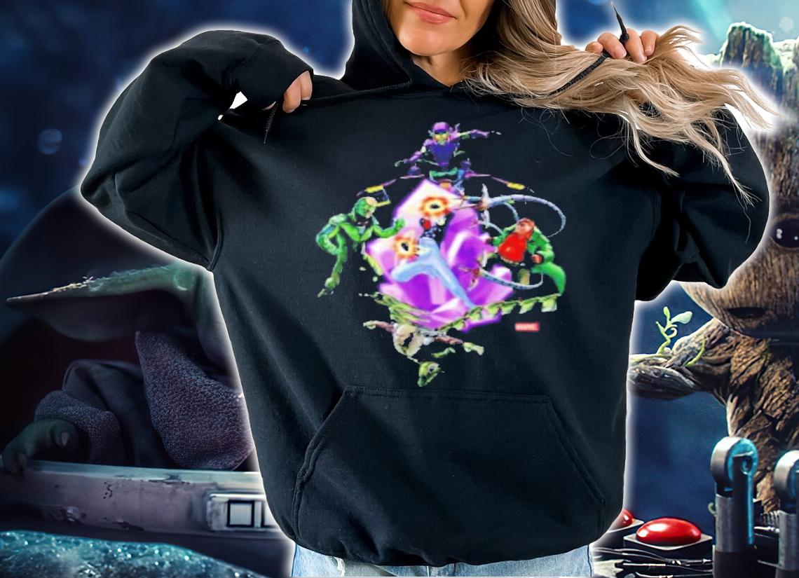 Marvel Spider Man Unlimited Villain Crystal Graphic Shirt