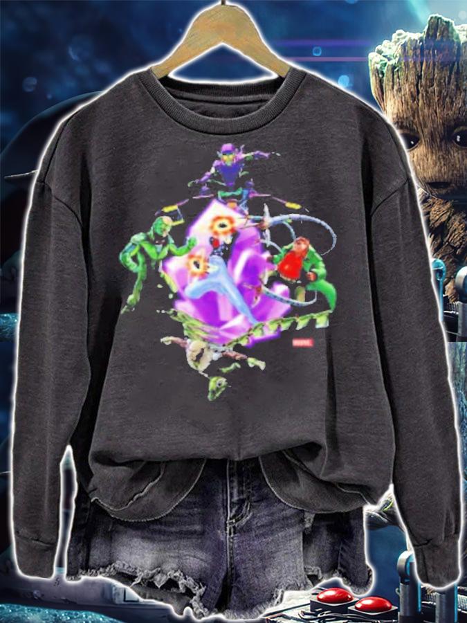 Marvel Spider Man Unlimited Villain Crystal Graphic Shirt