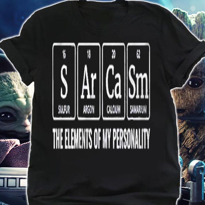 Mens Chemistry Sarcasm Elements Of Personality Periodic Table Premium Shirt