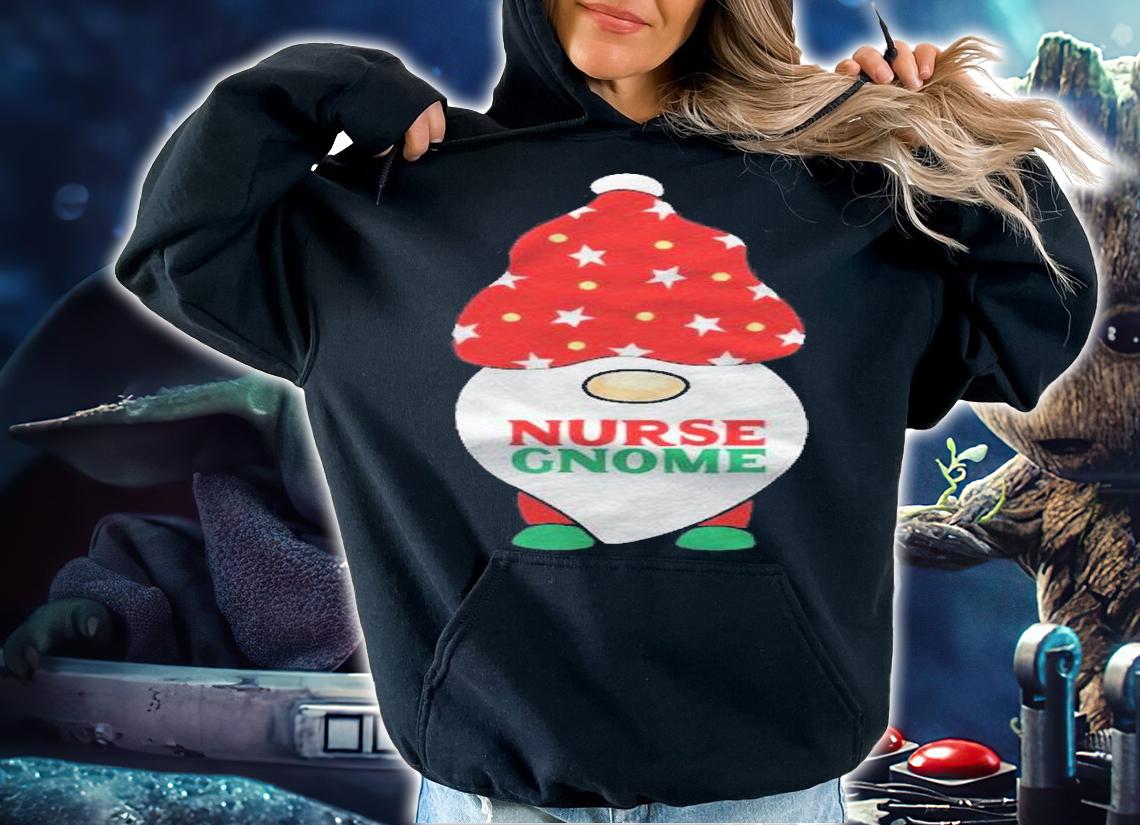 Nurse Gnome Rn Funny Gnomes Matching Christmas Pajamas Xmas Shirt