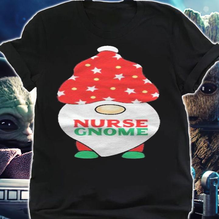 Nurse Gnome Rn Funny Gnomes Matching Christmas Pajamas Xmas Shirt