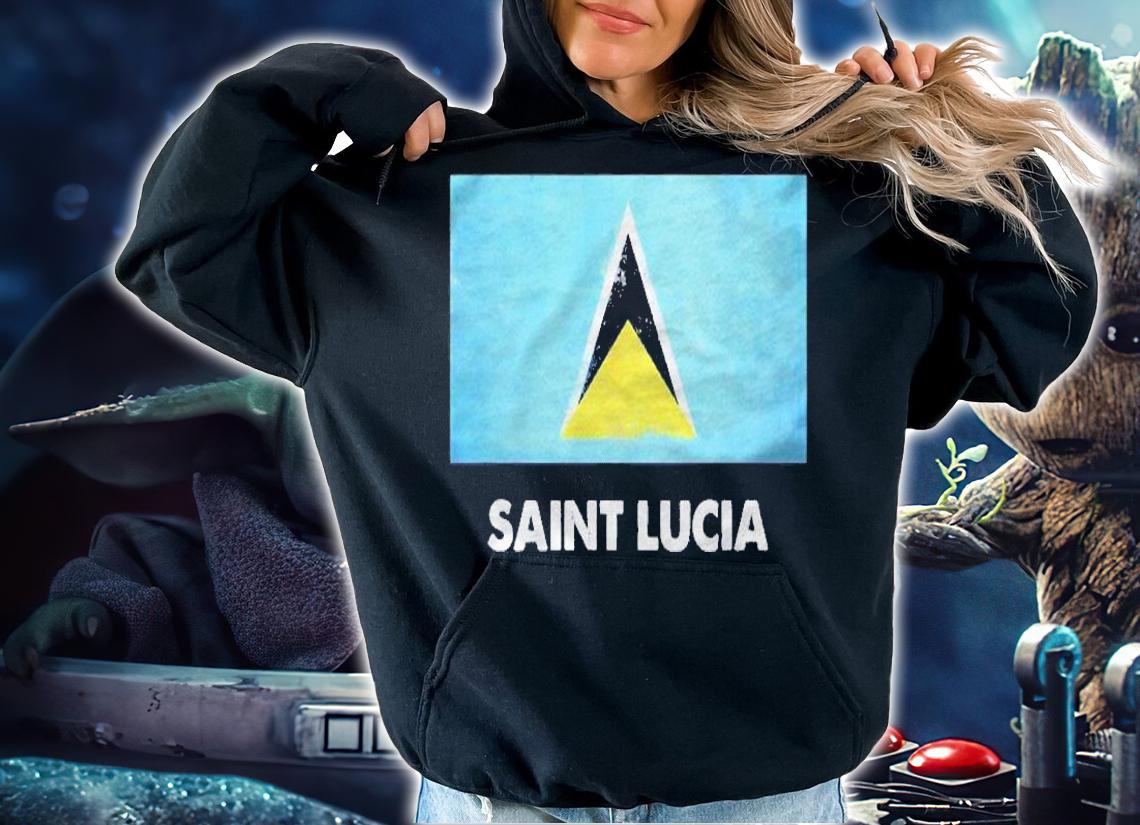 Saint Lucia Flag Shirt Saint Lucian Shirt hoodie