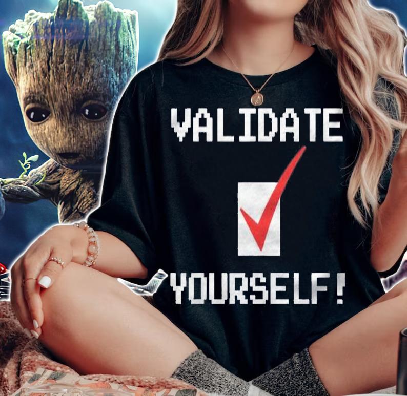 Validate Yourself Tshirtlife Coach Self Help Shirt