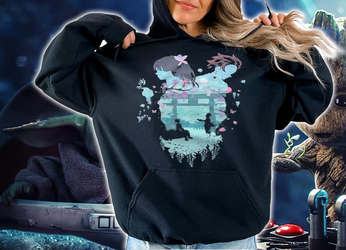 Demon Slayer Tanjiro and Kanao Japanese style T-shirt hoodie