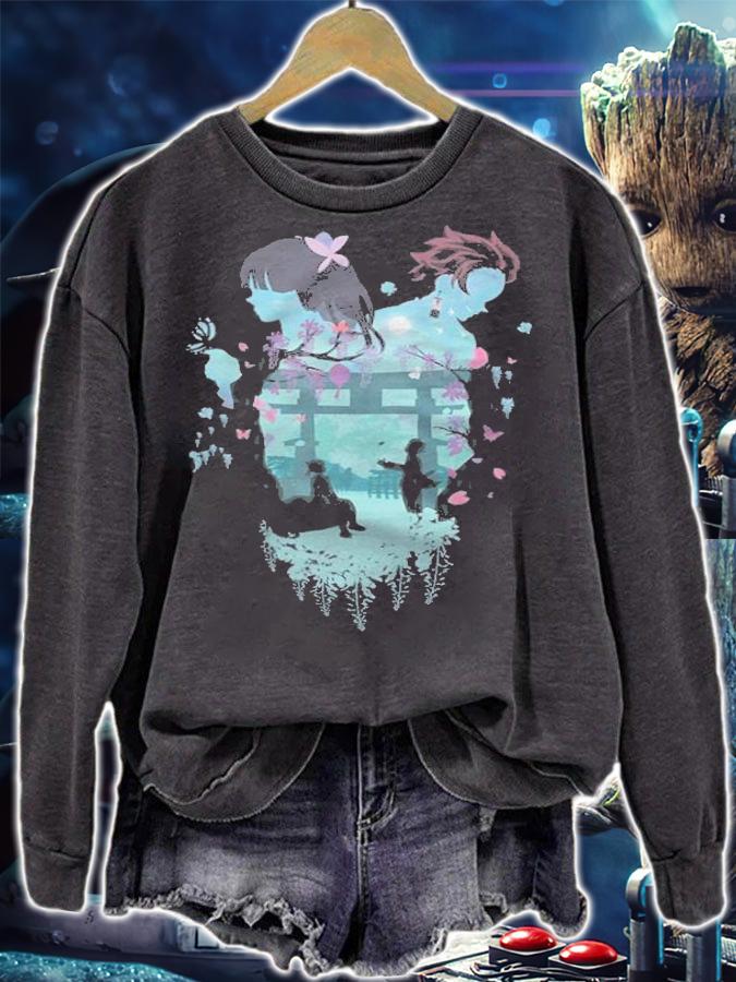 Demon Slayer Tanjiro and Kanao Japanese style T-shirt sweatshirt