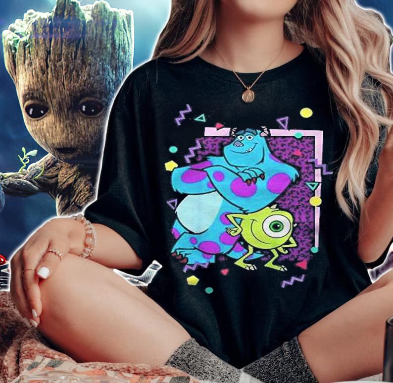 Disney pixar monsters inc. mike and sully 90s style shirt woman shirt