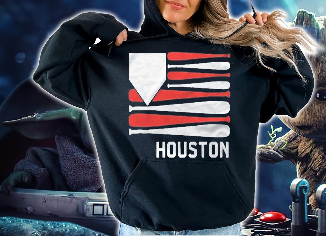 Houston Baseball Gift American Flag shirt