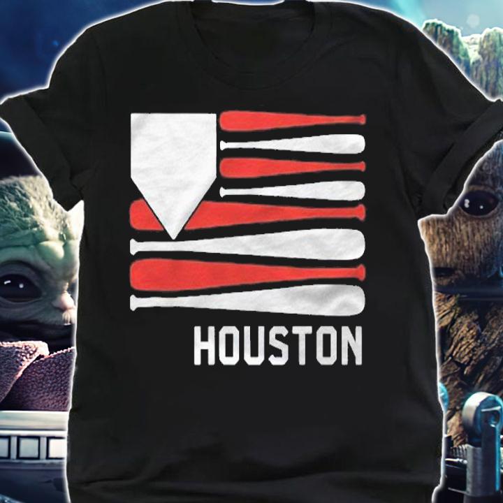 Houston Baseball Gift American Flag shirt