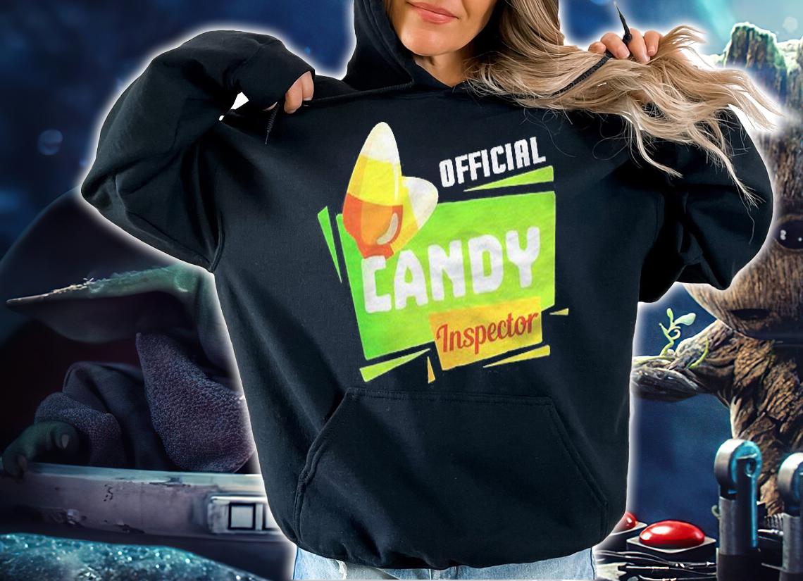 Official Candy Inspector Candy Corn Halloween Costume Pun Shirt