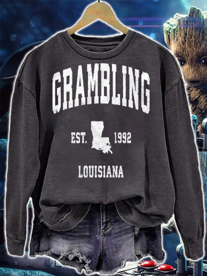 Grambling Louisiana La Vintage Athletic Sports Design Pullover Shirt