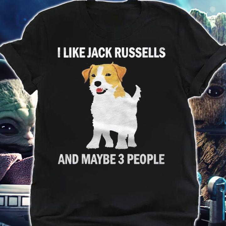 I Like Jack Russells Funny Dog Owner Pets Lover Gift Raglan Baseball Shirt shirt