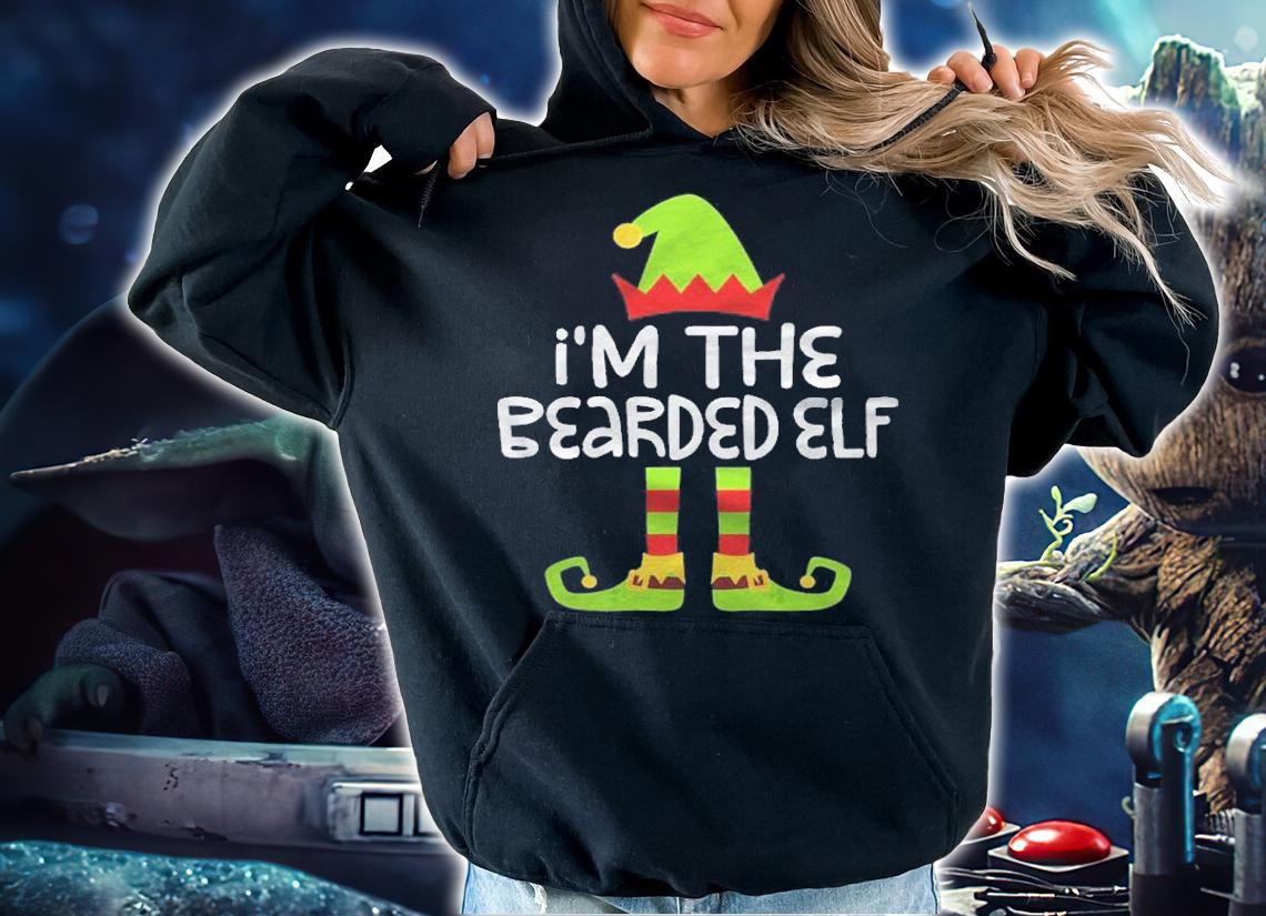 Im The Bearded Elf Matching Christmas Costume Shirt hoodie