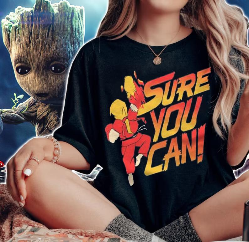 Ken Street Fighter sure you can T-shirt woman shirt