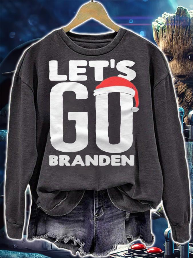 Let's go Braden Brandon Joe Biden Santa Claus Christmas T-shirt sweatshirt
