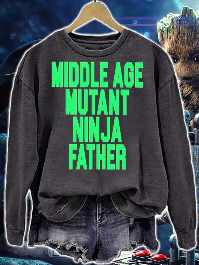 Middle Age Mutant Ninja Father Shirt