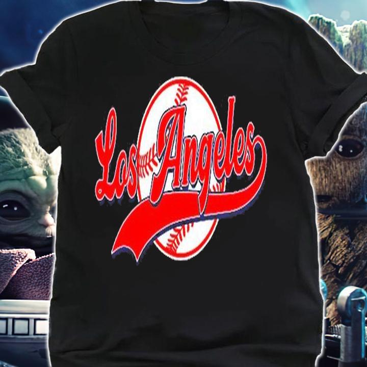 Vintage Los Angeles City Baseball Distressed Baseball T-Shirt
