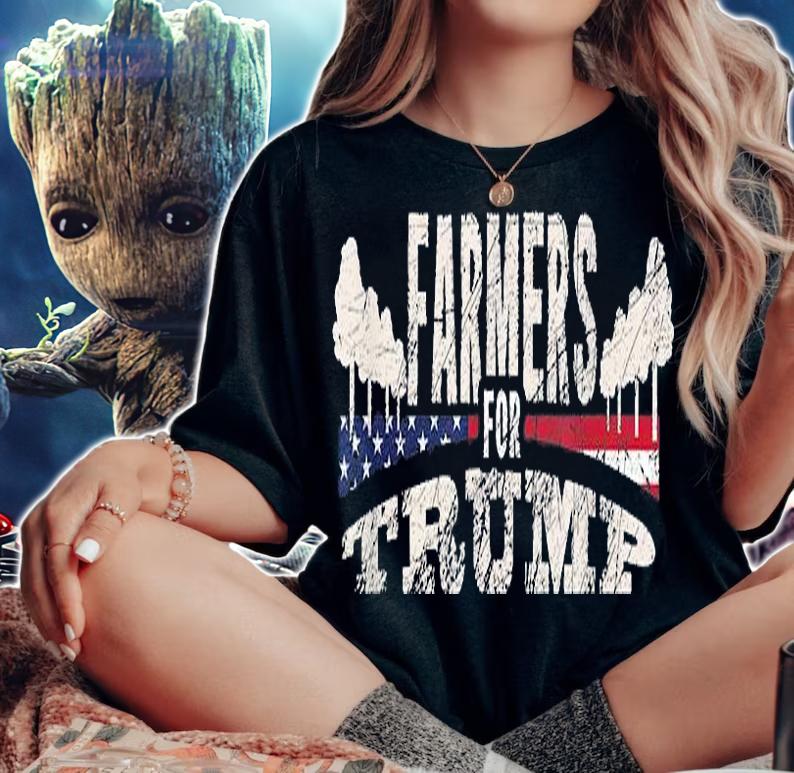 Donald Trump Farmers For Trump T-Shirt woman shirt