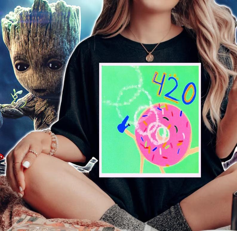 Donut 420 Large Shirt woman shirt