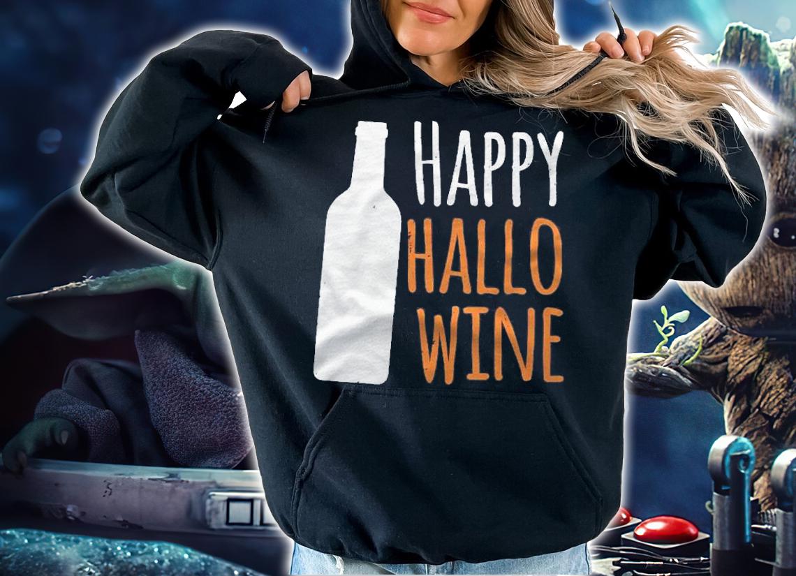 Funny Halloween Costume Shirt Happy Hallowine Shirt hoodie