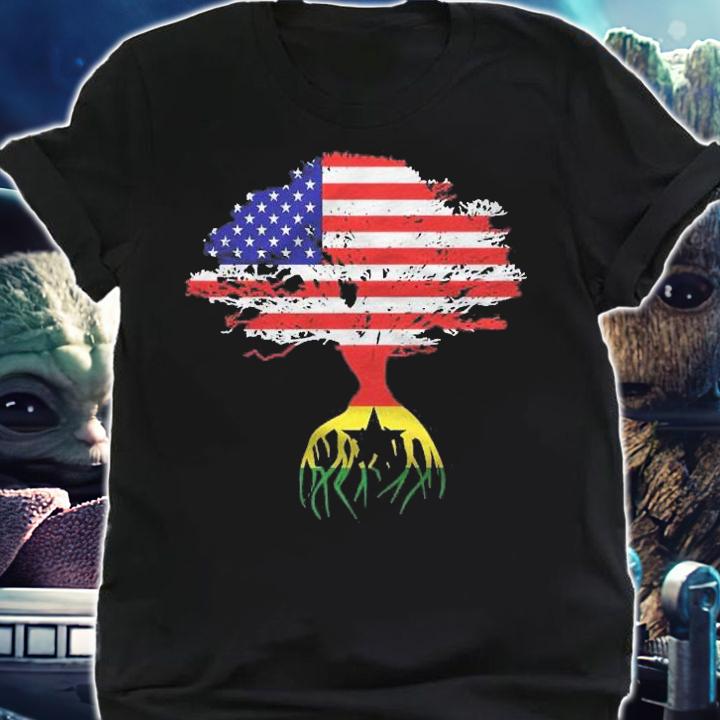 Ghanaian Roots American Flag Ghana Gifts Premium Shirt shirt