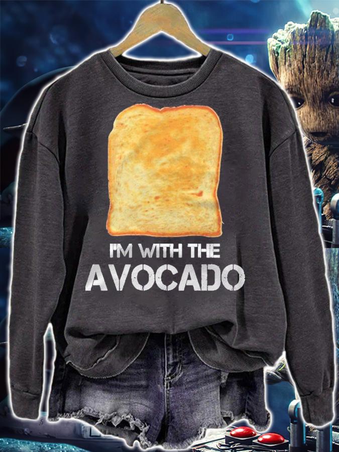 Im With The Avocado Toast Halloween Costume Funny Shirt